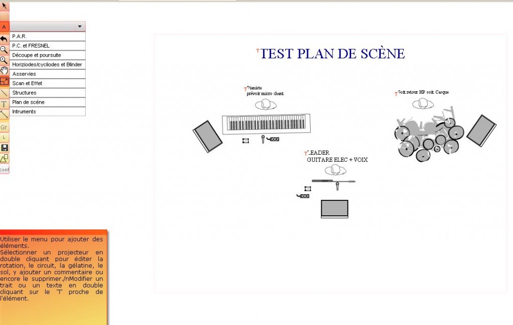 Plan de feu/Plan de scène – Camera Manu
